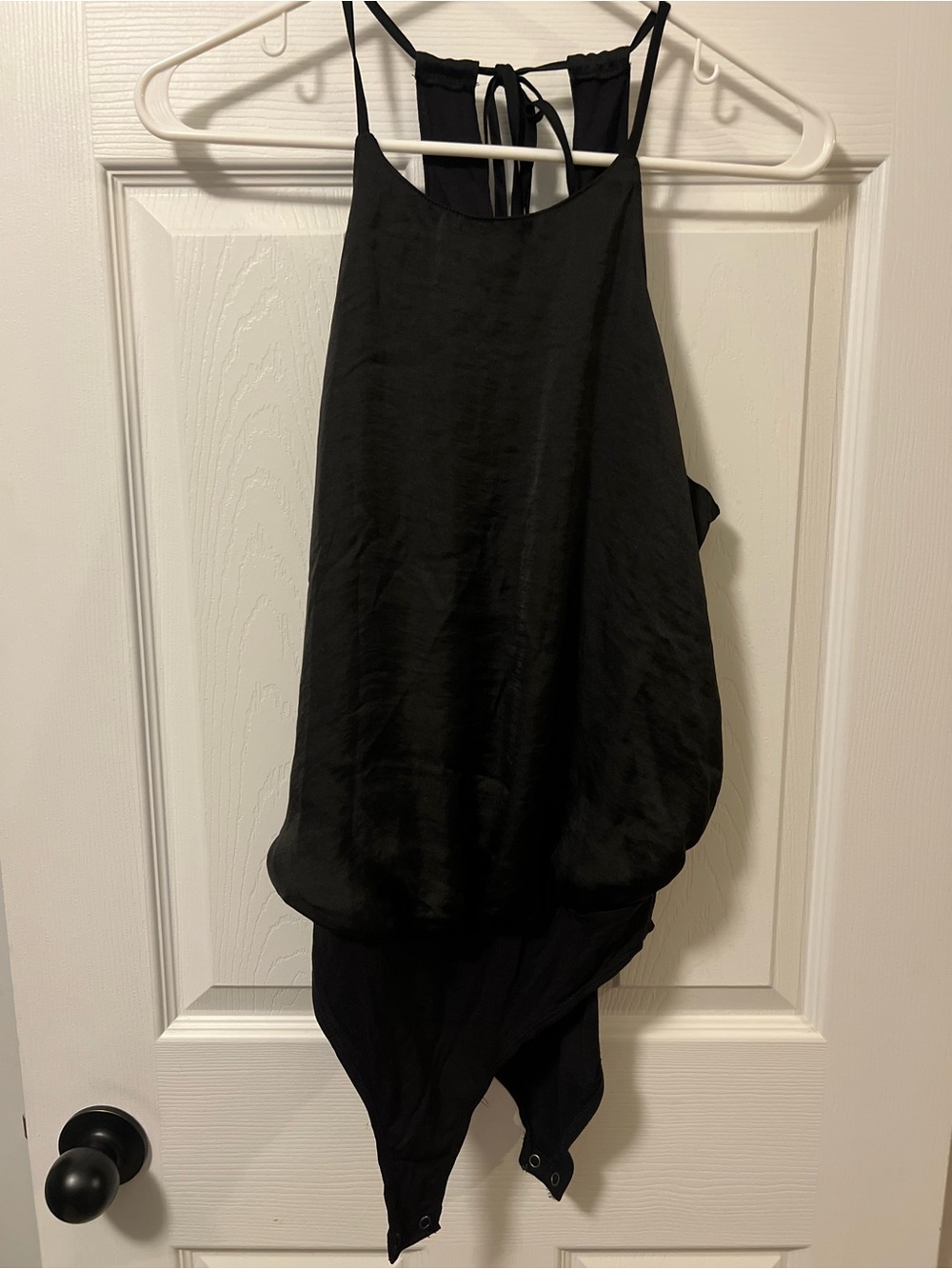 Black Women’s High-Neck Satin